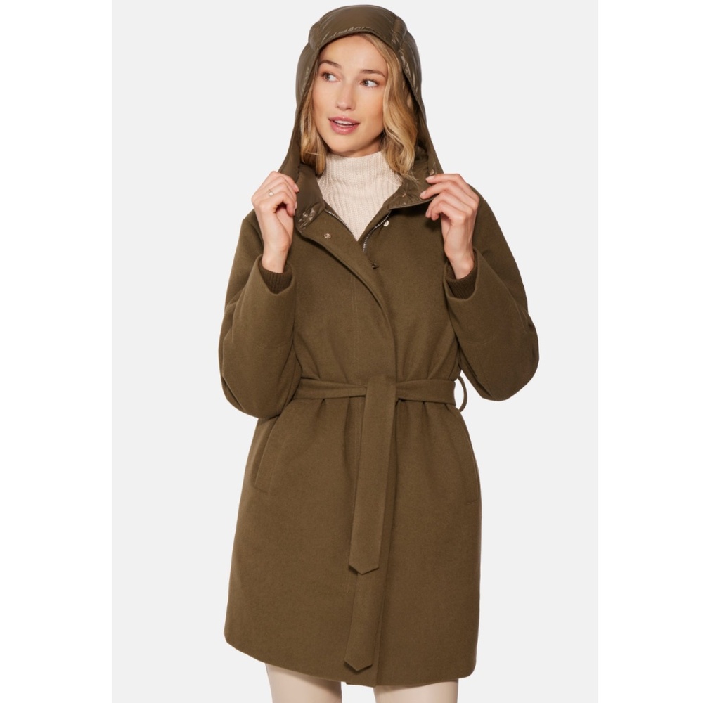 Nwt | Norwegian Wool Cashmere Wool Hooded Down Parka | Sz M — image 5 of 7